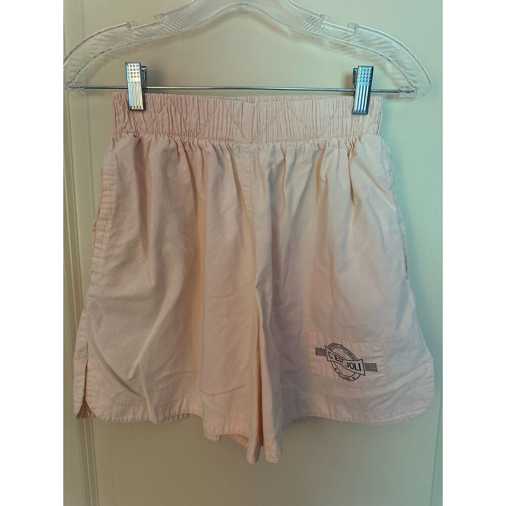 C'est Jolie by Laura Boxing Style Peach Shorts Women's Sz Large
